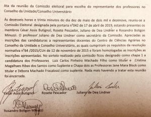Acesse aqui na íntegra a ata da reunião.